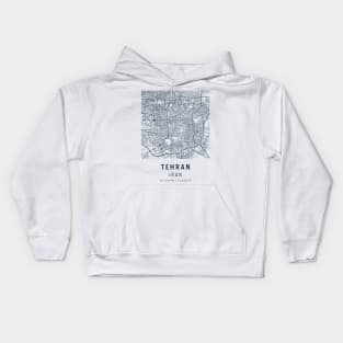 tehran simple map Kids Hoodie